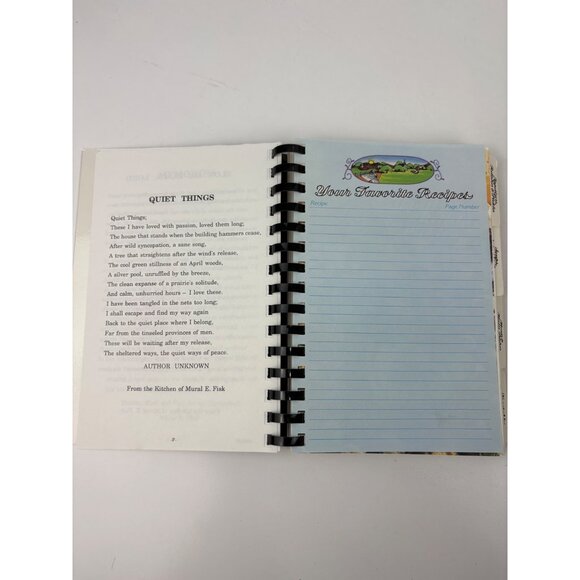 Treasured Recipes From The Kitchen Of Mural E. Fisk Spiral-Bound Cookbook 1990s - Picture 4 of 16